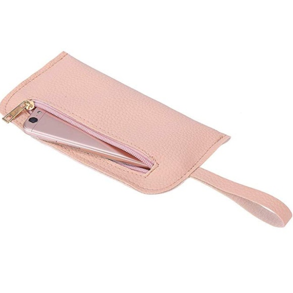 1 LEFT!! Rose/Blush Pebbled Leather Travel Set - Picture 7 of 8